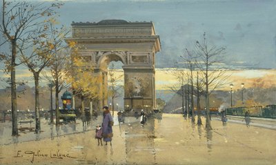 Arc de Triomphe by Eugene Galien Laloue