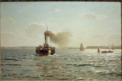 The Baltic Sea at Flensburg by Eugene Gustav Dücker