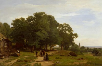 E. Dücker, Churchgoing by Eugene Gustav Dücker