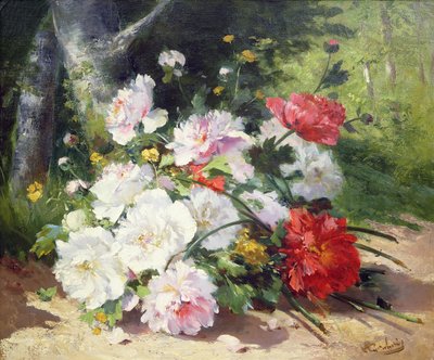 Still Life of Flowers by Eugene Henri Cauchois