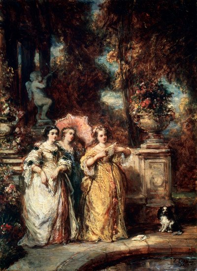 A Stroll by Eugene Isabey