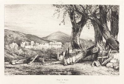 Gorge of Royat, Auvergne by Eugene Isabey