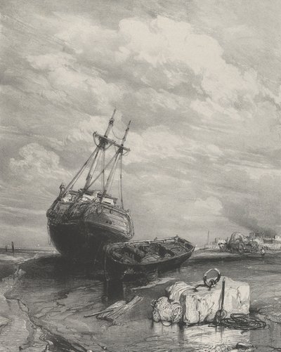 Low Tide by Eugene Isabey