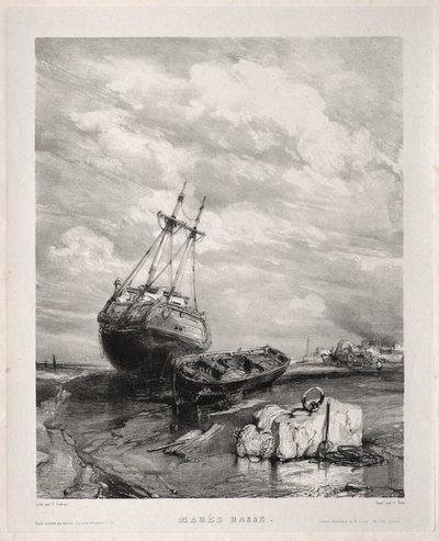 Six Marines: Low Tide by Eugene Isabey