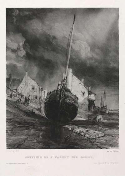 Six Marines: Souvenir Saint Valéry-sur-Somme by Eugene Isabey