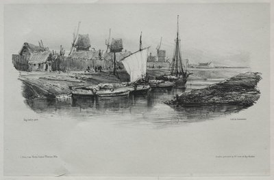 Souvenirs: Canal Bank, 1832 by Eugene Isabey