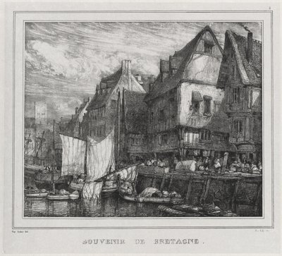 Souvenirs: Souvenir of Brittany, Plate 5 by Eugene Isabey