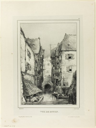 View of Rouen by Eugene Isabey