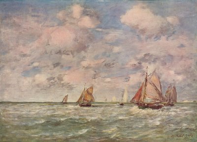 A Seascape by Eugene Louis Boudin