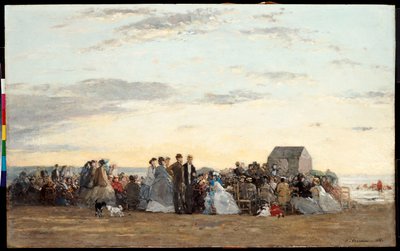 Beach Scene by Eugene Louis Boudin