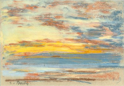 Coastline and Sky, c. 1890 by Eugene Louis Boudin