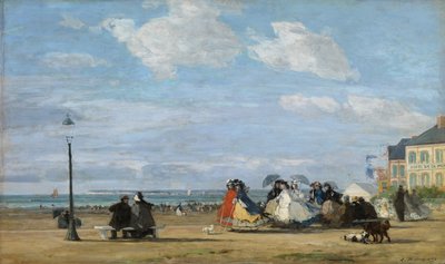 Empress Eugenie (1826-1920) at Trouville by Eugene Louis Boudin