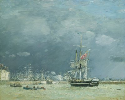 Evening, Le Havre by Eugene Louis Boudin