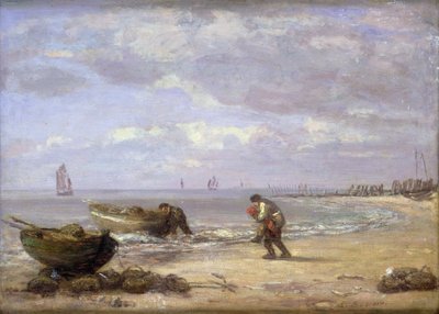 Low Tide near Honfleur by Eugene Louis Boudin
