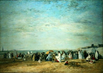 The Beach by Eugene Louis Boudin