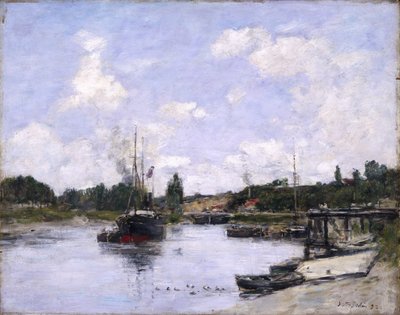 The Port, Saint-Valery-sur-Somme, 1892 by Eugene Louis Boudin