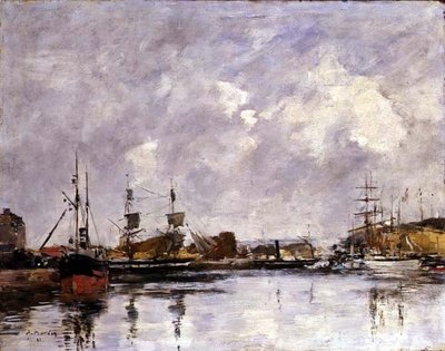 The Port of Dunkirk by Eugene Louis Boudin