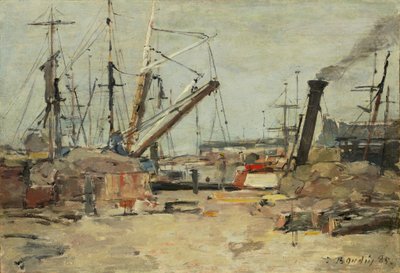 The Trawlers, 1885 by Eugene Louis Boudin