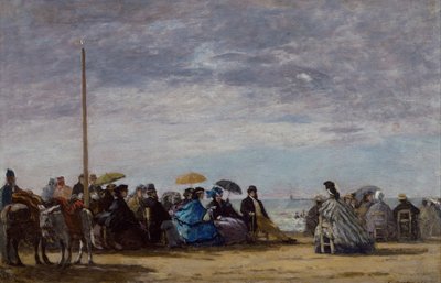 The Beach by Eugene Louis Boudin