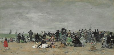 Trouville Beach by Eugene Louis Boudin