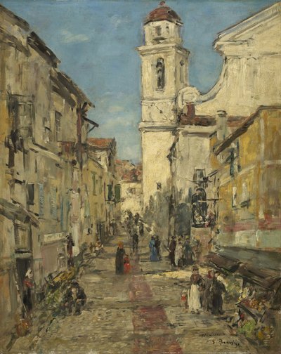 Villefranche by Eugene Louis Boudin