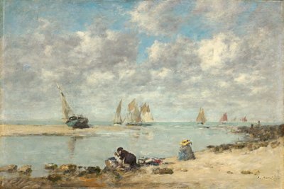 Washerwoman near Trouville, c. 1872-1876 by Eugene Louis Boudin