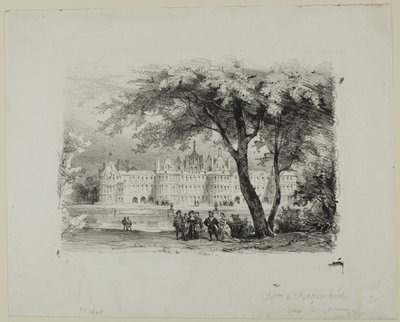 Château de Chambord by Eugene Louis Lami