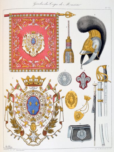 Gardes-du-Corps de Monsieur, Insignia by Eugene Titeux