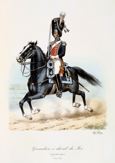 Grenadiers à Cheval du Roi, Full Dress, 1814-15 by Eugene Titeux