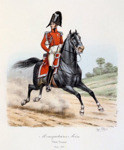 Mousquetaires Noirs, petite tenue, 1814-15 by Eugene Titeux