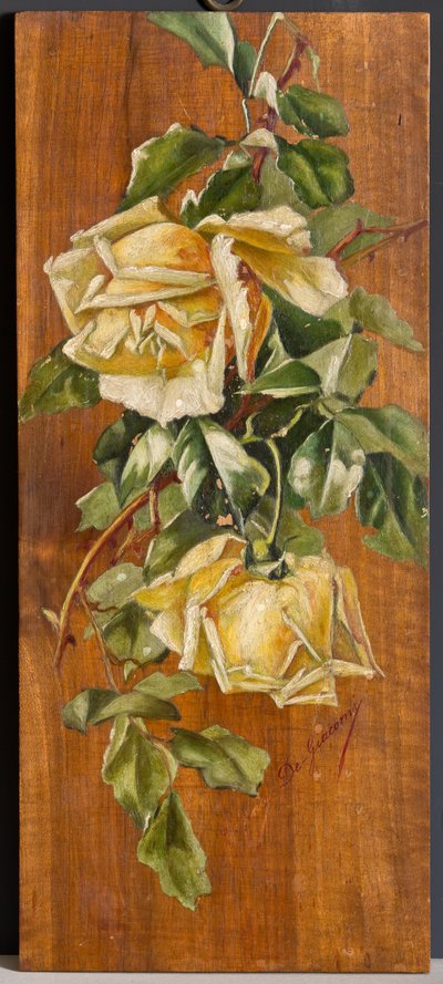 Yellow Roses by Eugenio De Giacomi