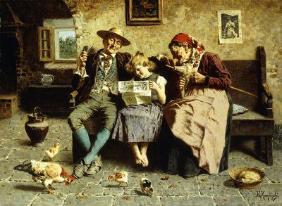 Reading the News by Eugenio Zampighi