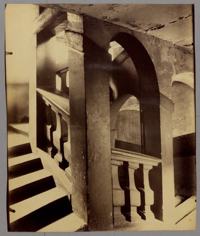 Staircase, 25 rue des Blancs-Manteaux by Eugène Atget
