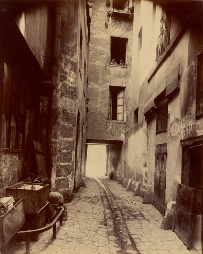 Old Courtyard, 22 rue Quincampoix by Eugène Atget