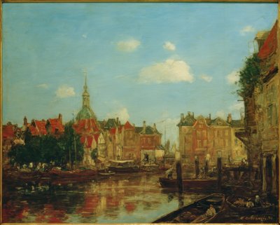 View of Dordrecht by Eugene Louis Boudin