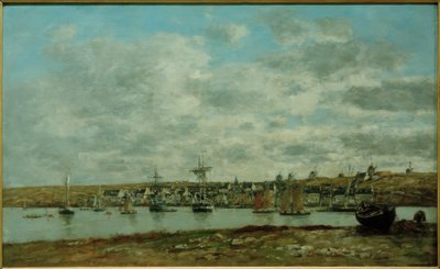 Port of Camaret by Eugene Louis Boudin