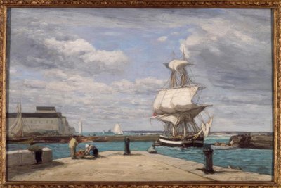 Honfleur, the Port by Eugene Louis Boudin
