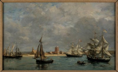 The Port of Camaret by Eugene Louis Boudin
