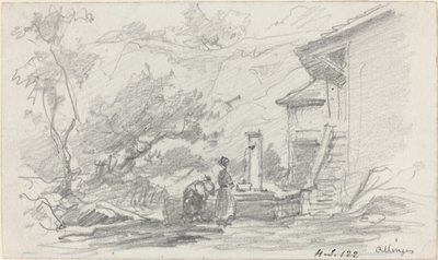 Women at a Well, Allinges by Eugène Boudin