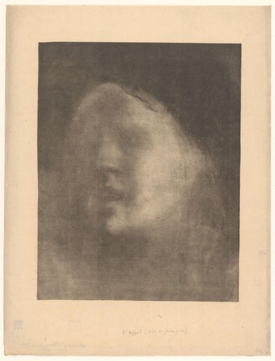 Face of a Speaking Young Woman by Eugène Carrière