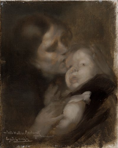 Mother and child by Eugène Carrière