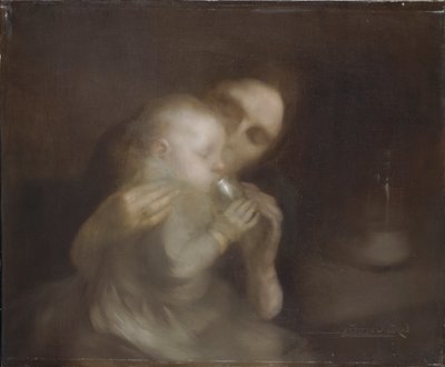 The Tin Mug by Eugène Carrière