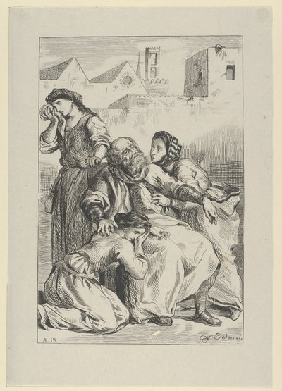 Death of Goetz von Berlichingen, 1845 by Eugène Delacroix