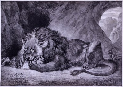 Lion of Atlas by Eugène Delacroix