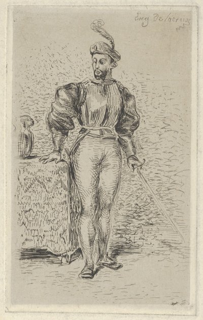 Man at Arms by Eugène Delacroix