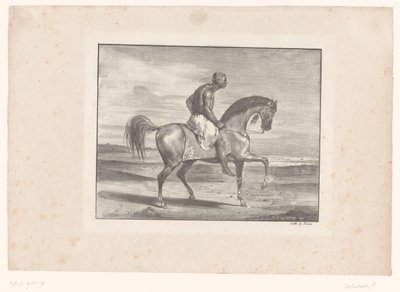 Man on Horseback in the Desert by Eugène Delacroix