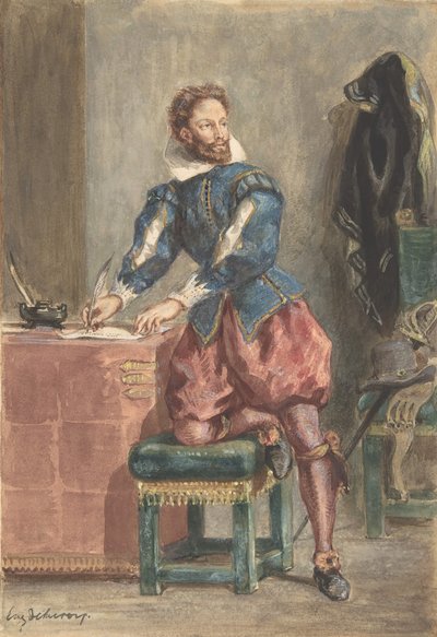 Mathurin Régnier by Eugène Delacroix