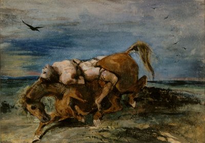 Mazeppa on the Dying Horse, 1824 by Eugène Delacroix