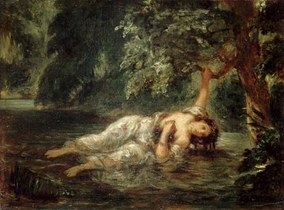 The Death of Ophelia by Eugène Delacroix