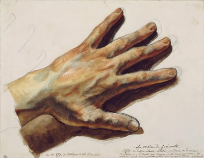 The Left Hand of Théodore Géricault by Eugène Delacroix